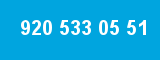 920 533 05 51 920 533 05 51